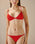 RIBBED LARI BOTTOMS IN RED SHIFT