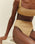 PANTALONES CORTOS DE TIRANTES CON RIBETE, SATU, BEIGE