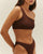 HOTPANTS BETA NERVURADO MARRÓN