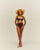 Brauna Brown Ribbed Classic Hotpants