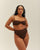 Brauna Brown Ribbed Classic Hotpants