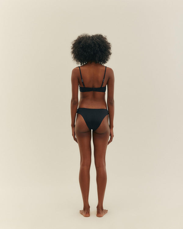 PIPING HOTPANTS BLACK