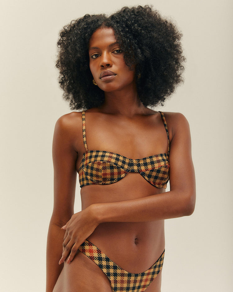 LEILA BOTTOM LOOM ESTAMPADO DE AJEDREZ