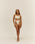 COSTUME DA BAGNO RITA A RIGHE BIANCO ARGILLO