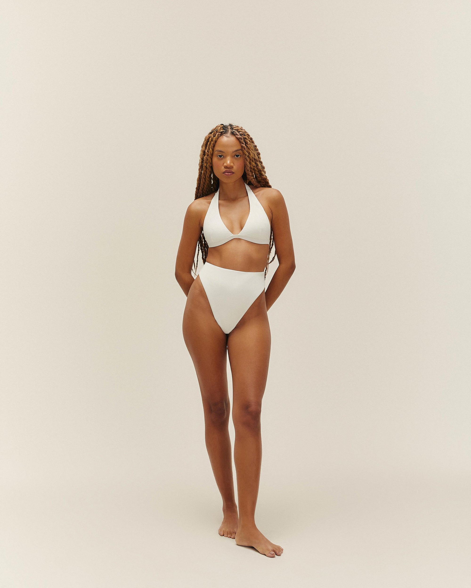 PIPING HOTPANTS OFF-WHITE