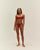 RIBBED LARI BOTTOMS IN BORDEAUX