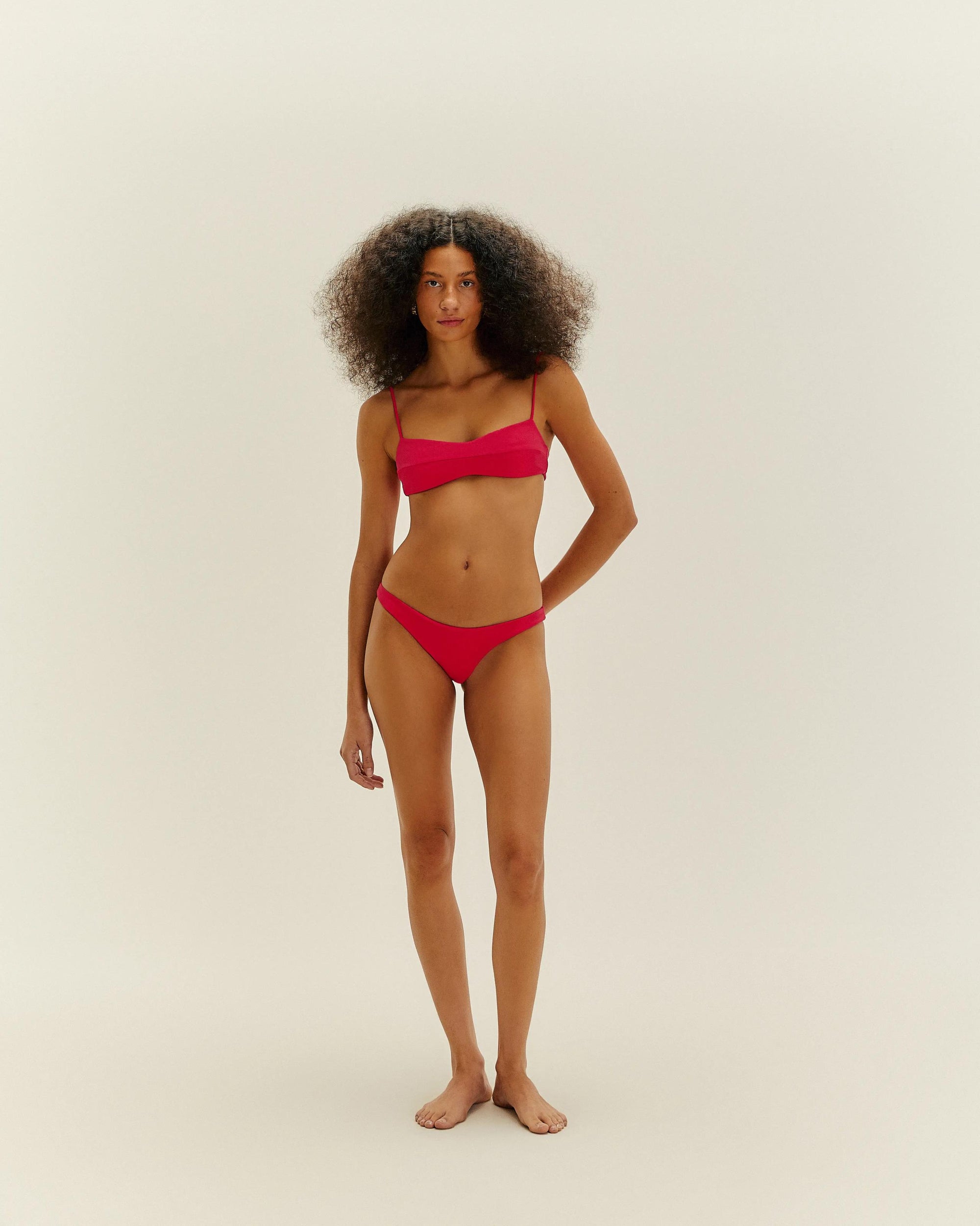 BASIC THIN PANTIES - INTENSE PINK