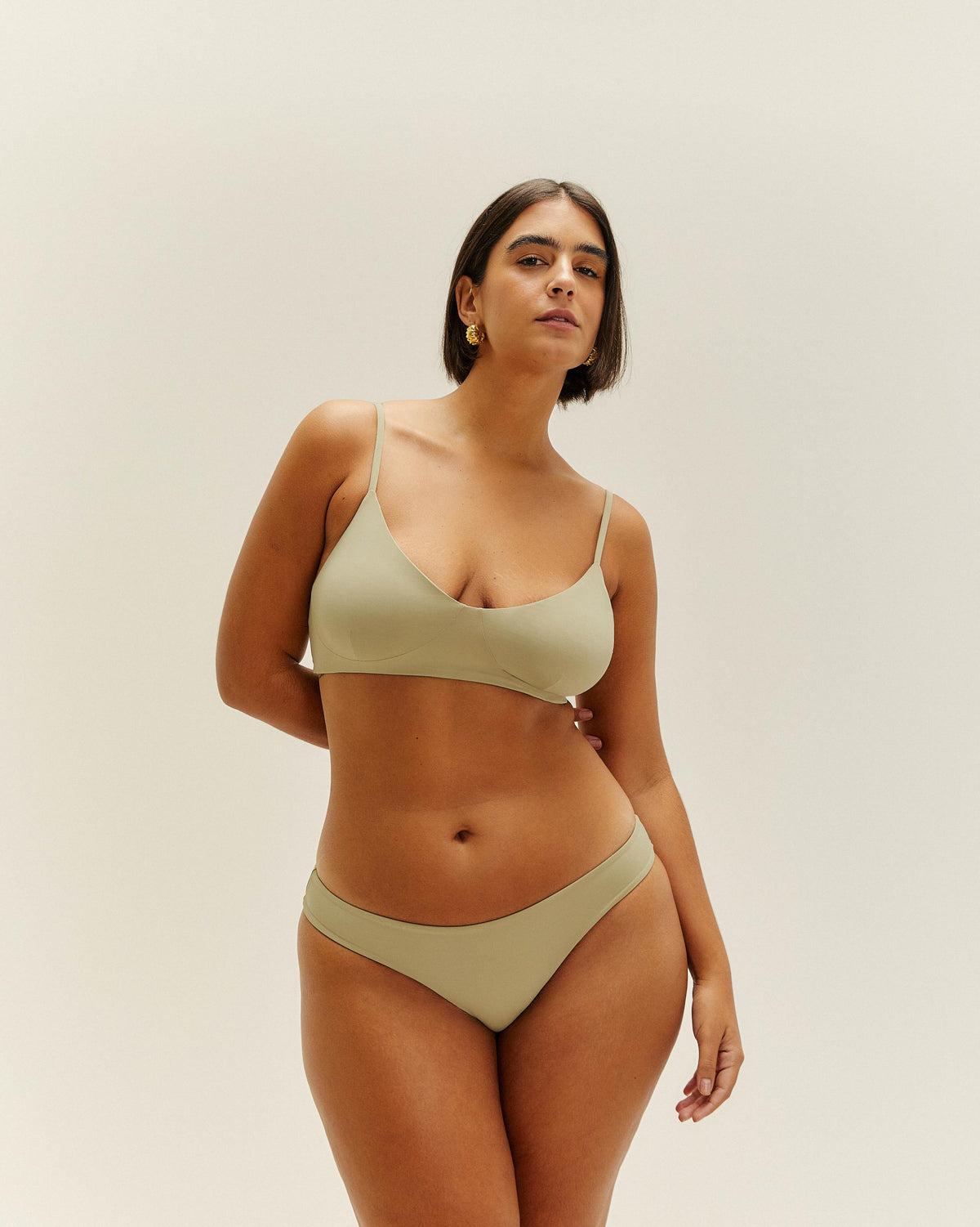 PIPING HOTPANTS GREEN