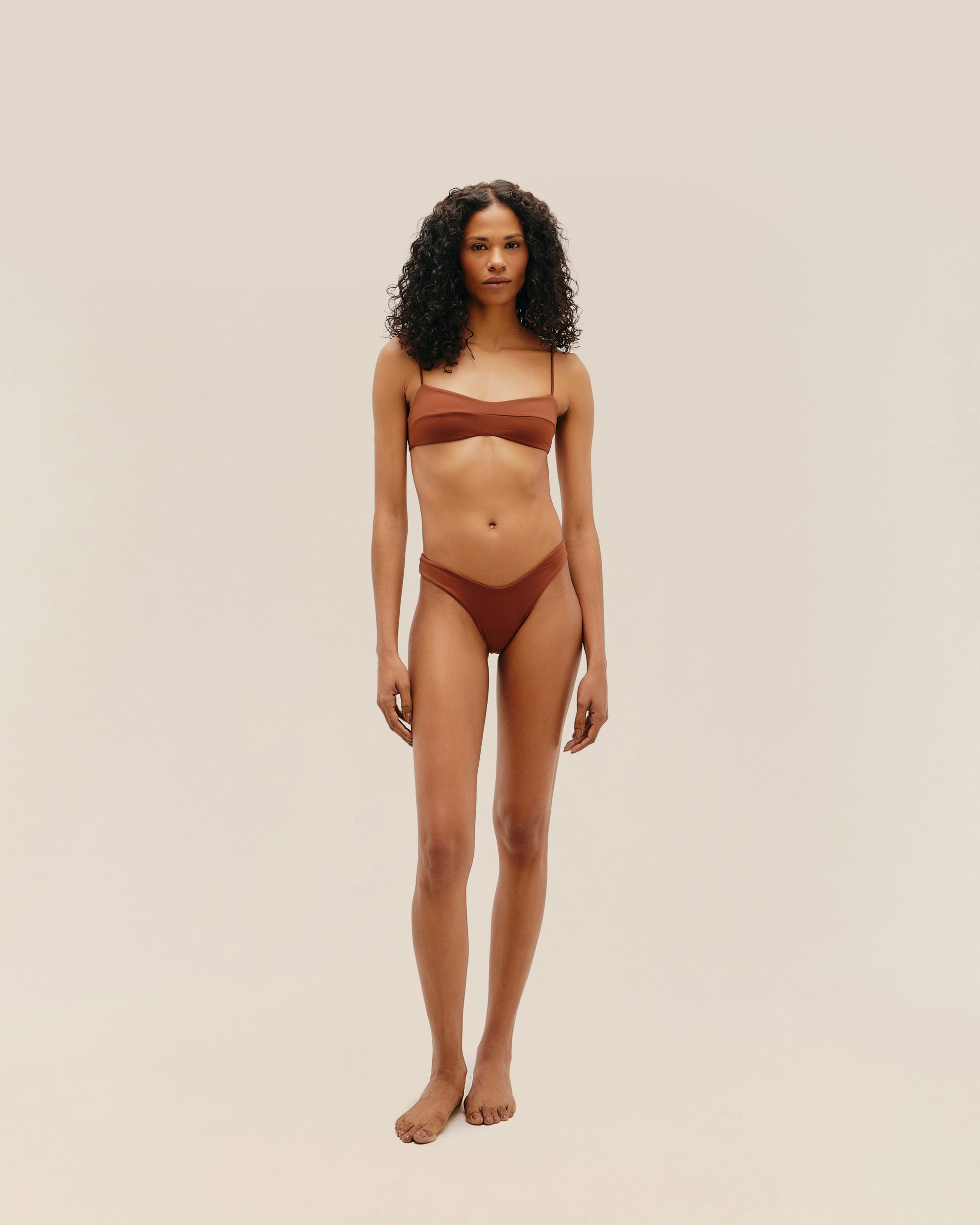 LEILA BOTTOM MID BROWN