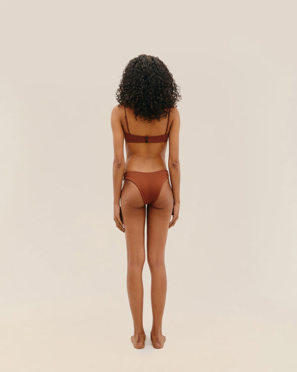 LEILA BOTTOM MID BROWN