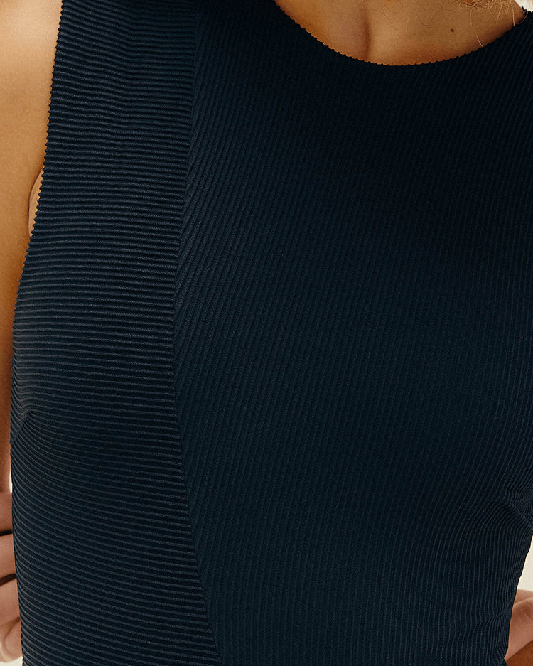 RIBBED BLACK HOTPANTS