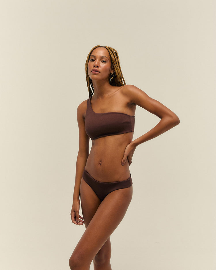 CREPE BASIC BOTTOM COHIBA BROWN