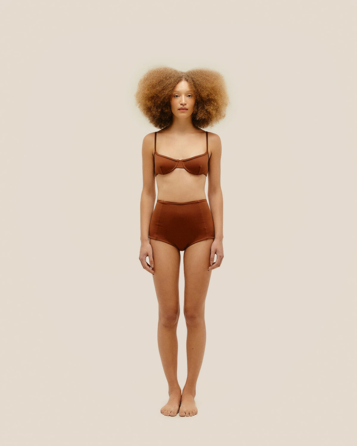 DENISE HOTPANTS MARRONE MEDIO