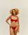LARI BOTTOM RED CREPE