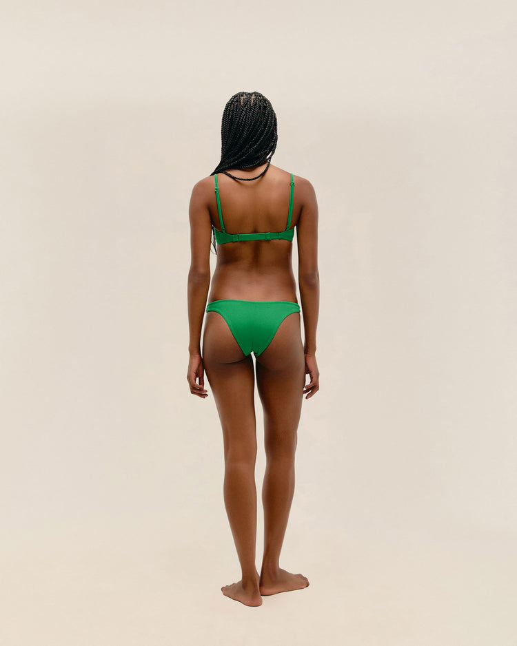 THIN BASIC BOTTOMS IN VINTAGE GREEN