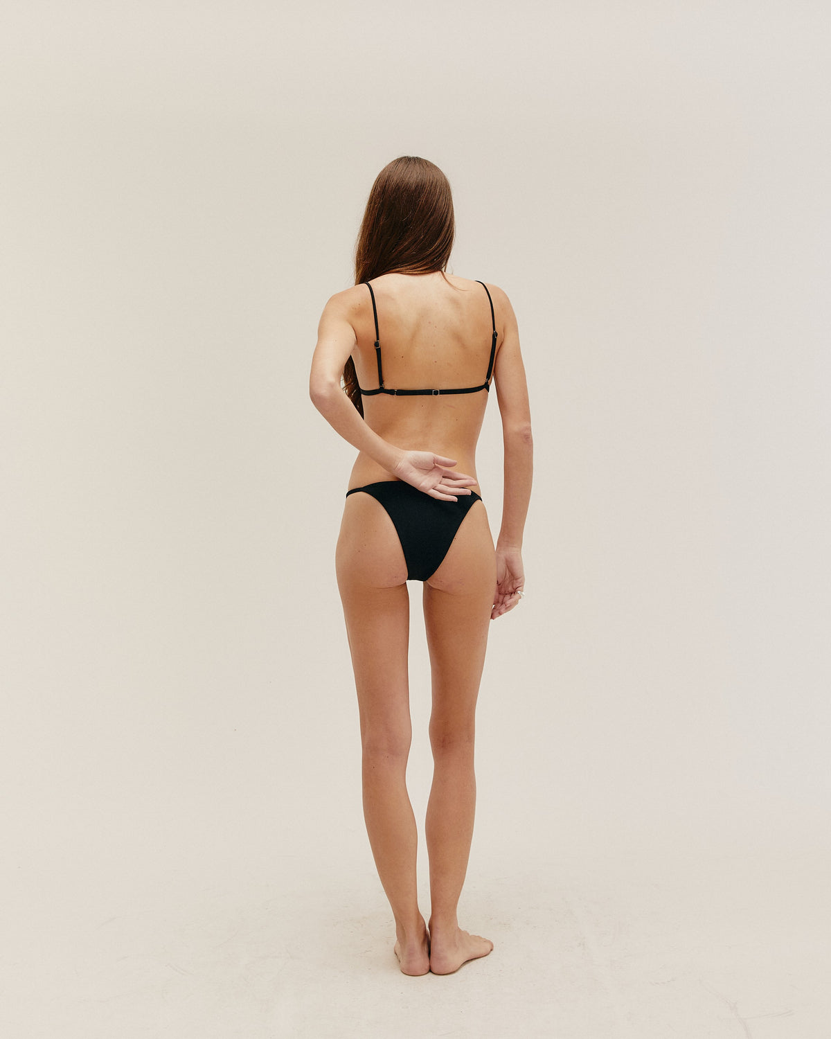 CREPE LARI BOTTOM NOIR