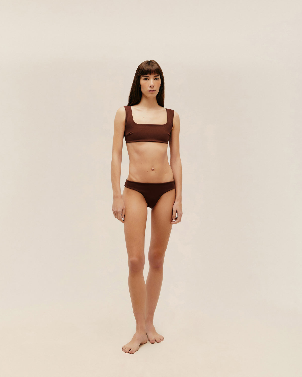 CREPE BASIC BOTTOM COHIBA BROWN