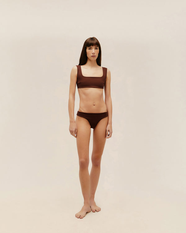 CREPE BASIC BOTTOM COHIBA BROWN