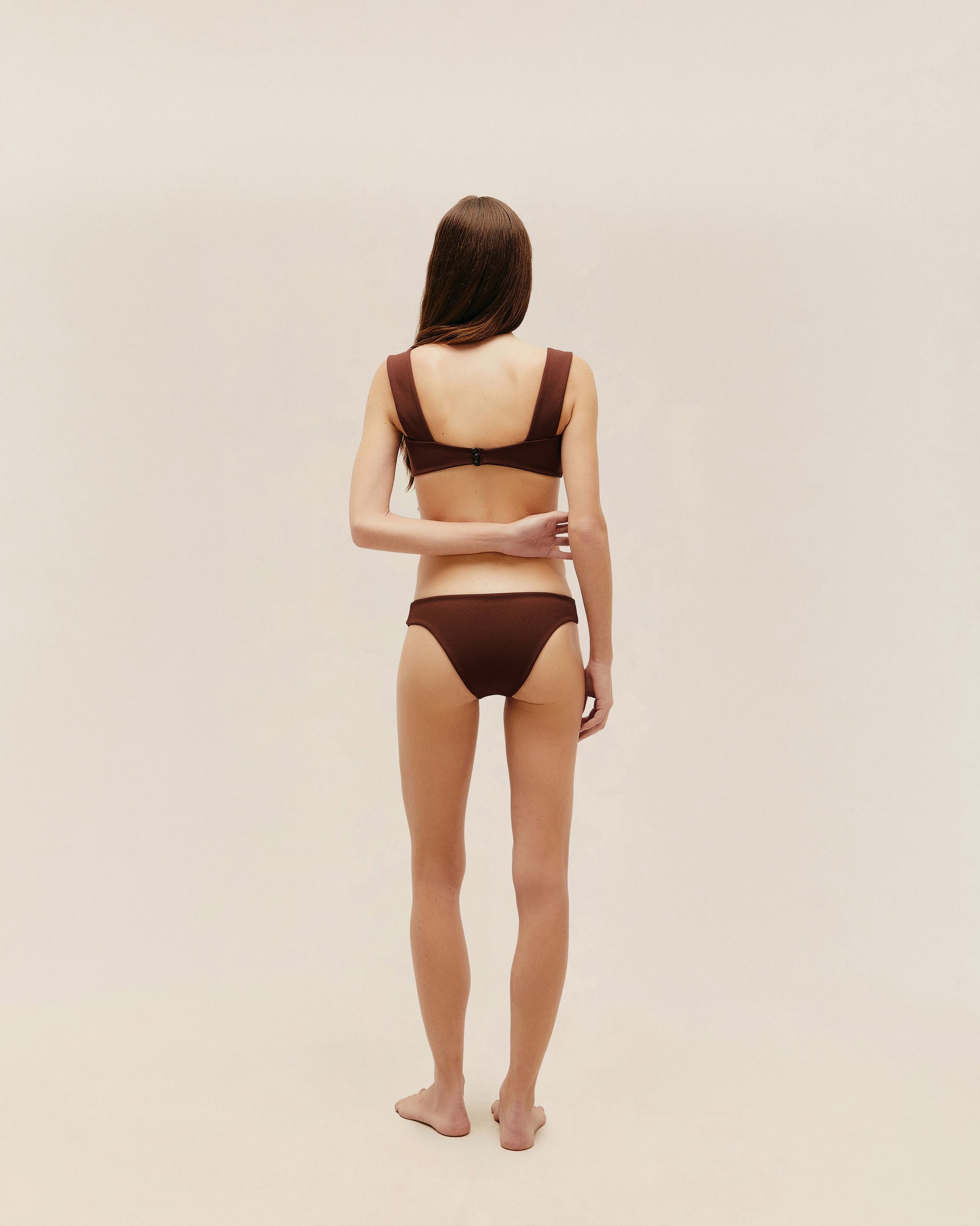 CREPE BASIC BOTTOM COHIBA BROWN