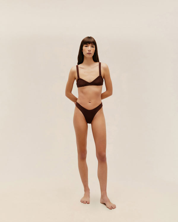 CREPE LEILA BOTTOM COHIBA BROWN