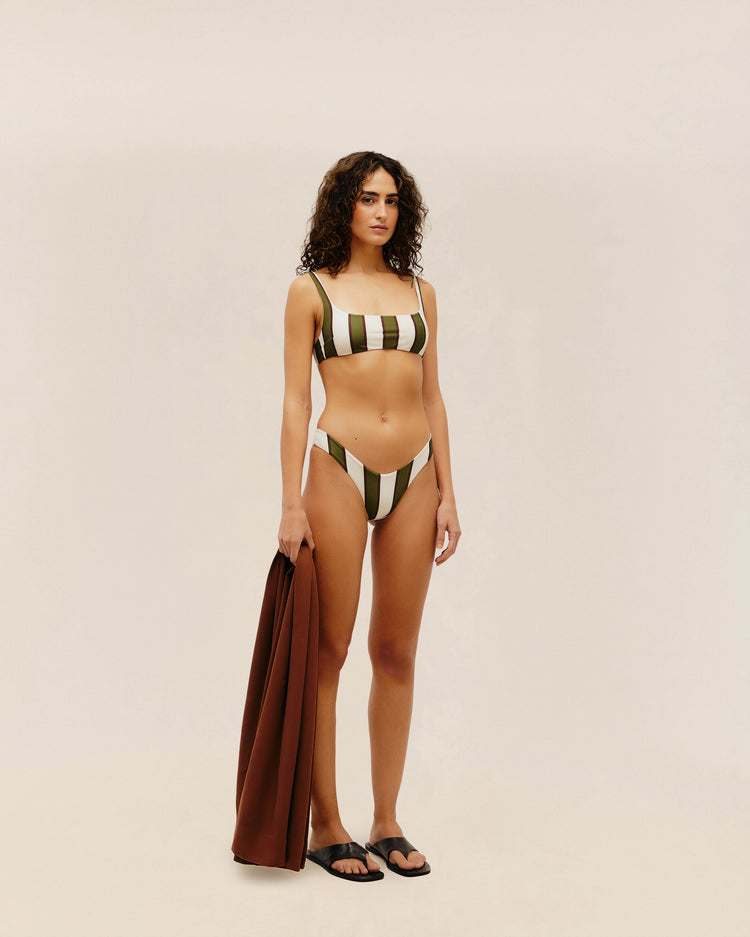 LEILA BOTTOM A RIGHE VERDI