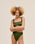 HOTPANTS A RIGHE MAH VERDE OLIVA