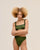 HOTPANTS A RIGHE MAH VERDE OLIVA