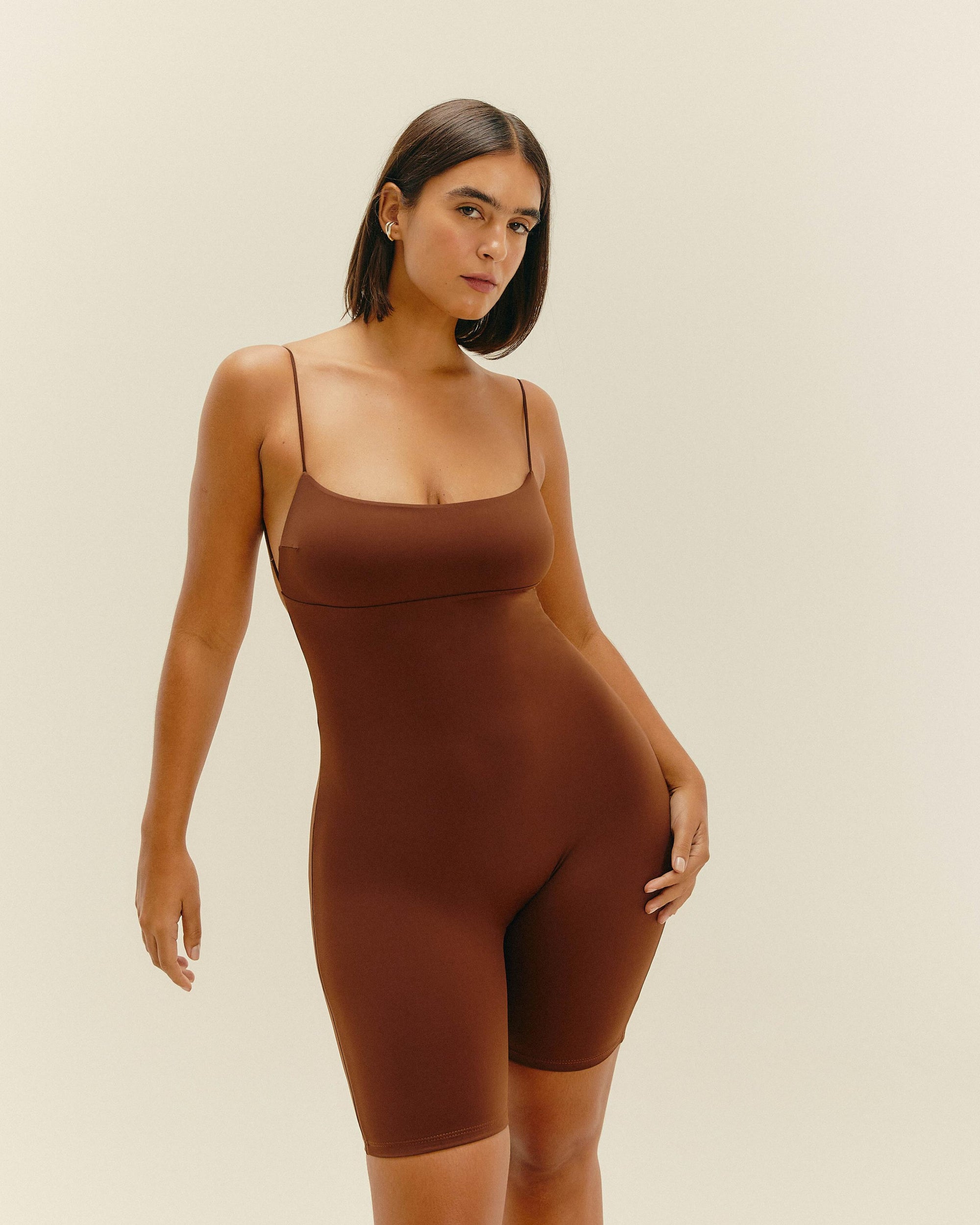 BETHANIA JUMPSUIT BRAUNA BROWN
