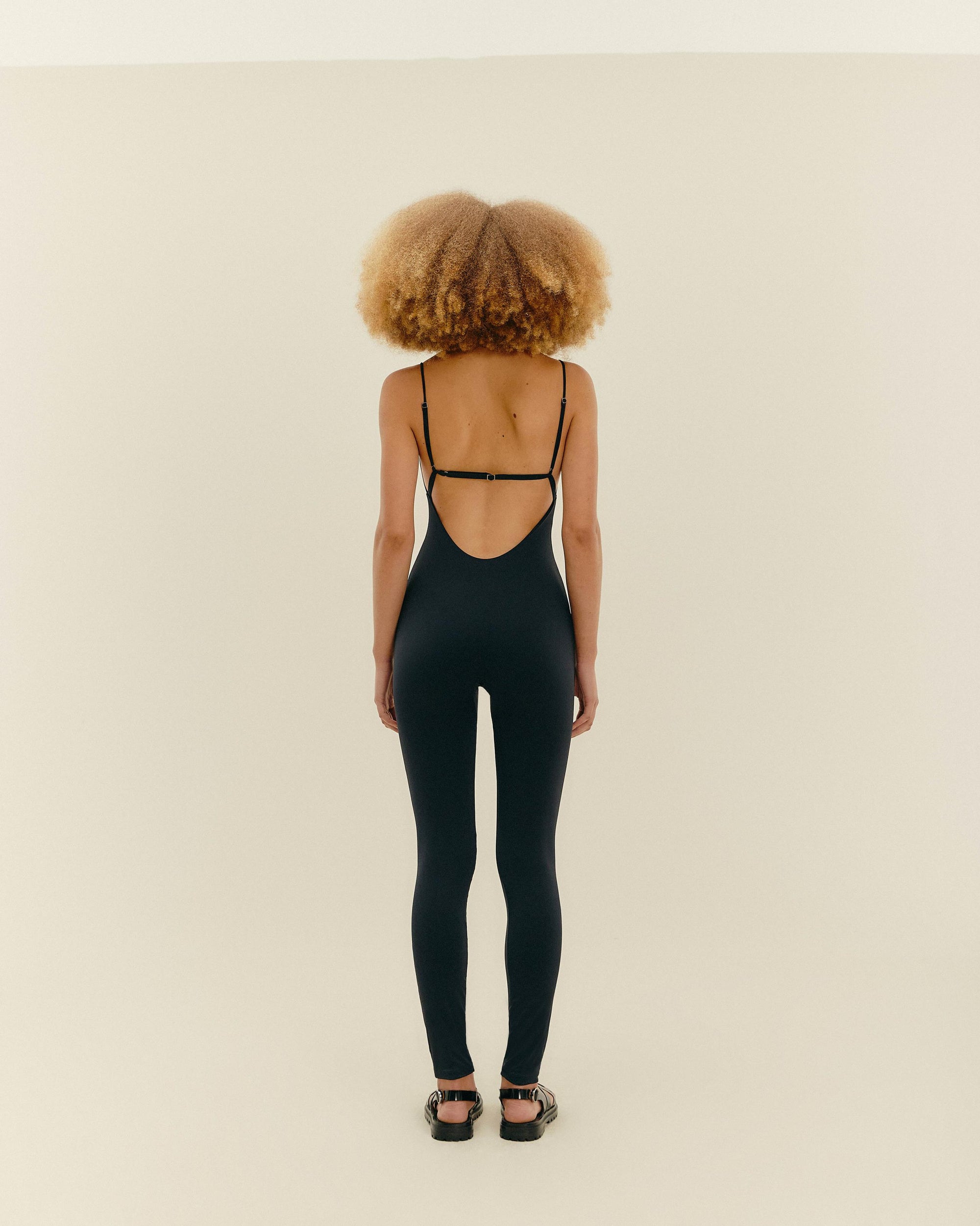 ADJUSTABLE OLIVIA JUMPSUIT BLACK