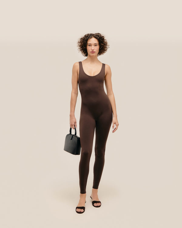JULIANA COHIBA BROWN JUMPSUIT