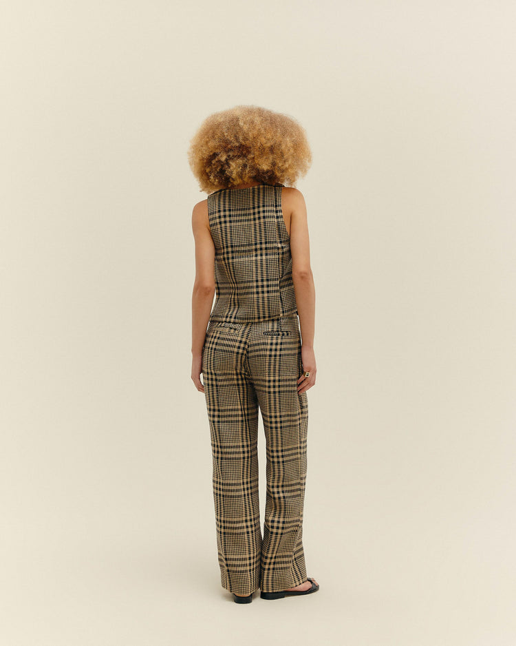 FERNANDA PRINTED LINEN VEST
