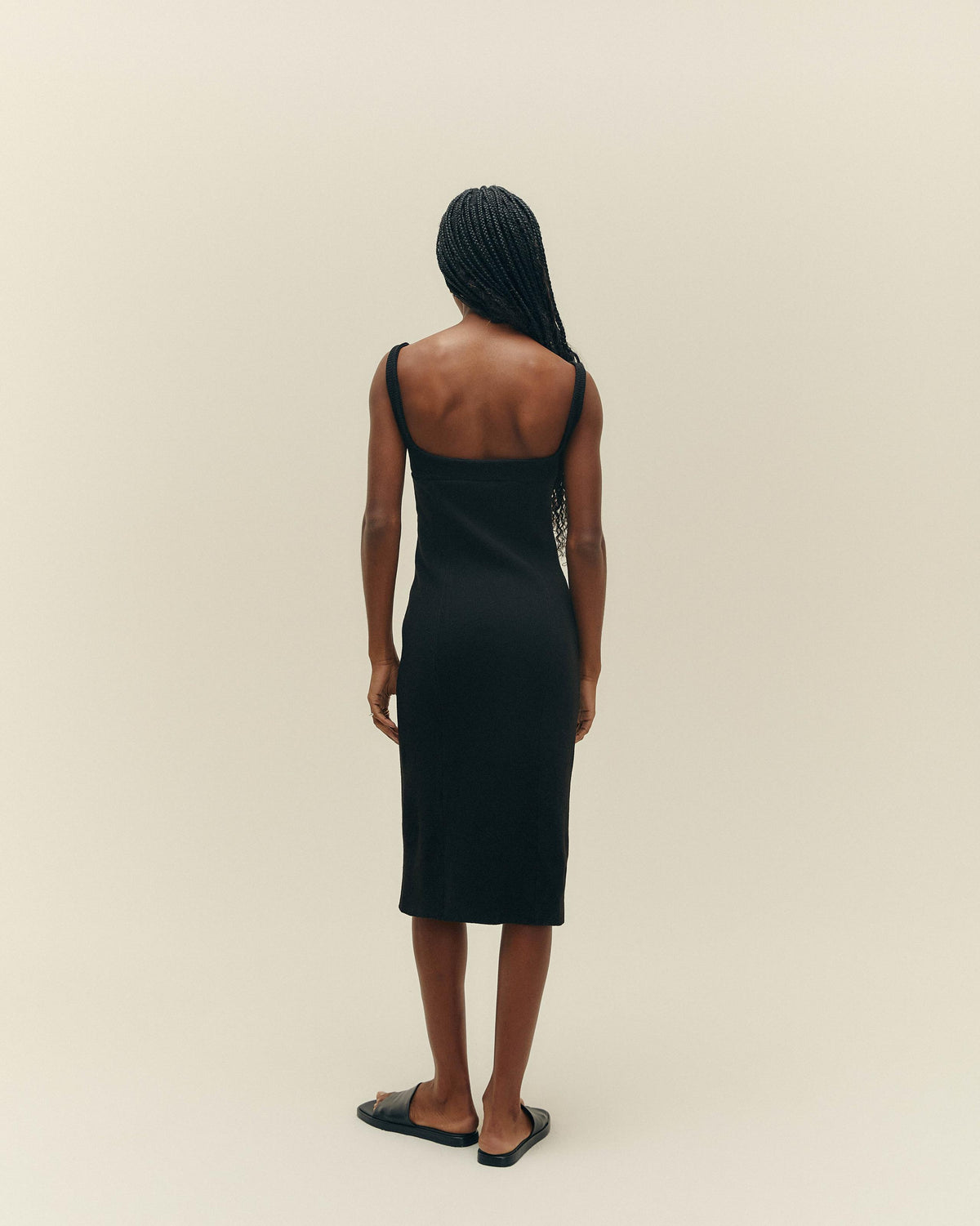 GABI KNIT DRESS - BLACK