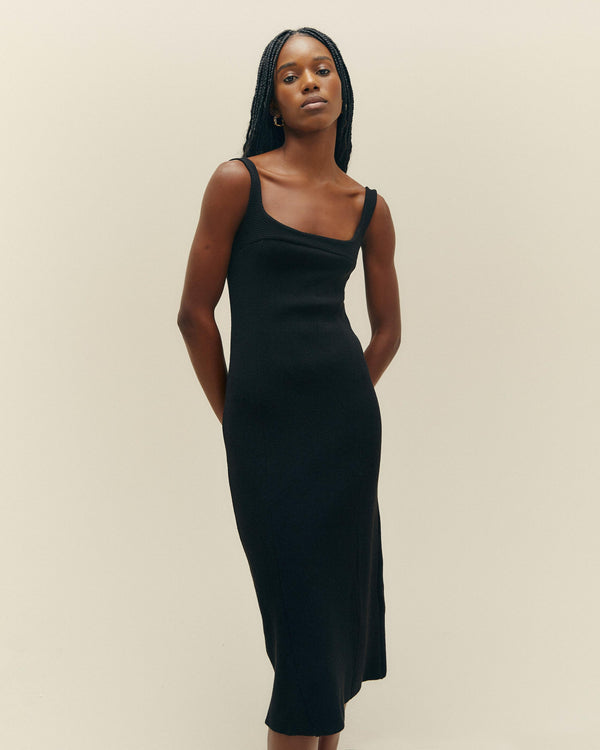 KNIT GABI DRESS BLACK