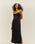 ROBE TAISSA EN VISCOSE NOIRE