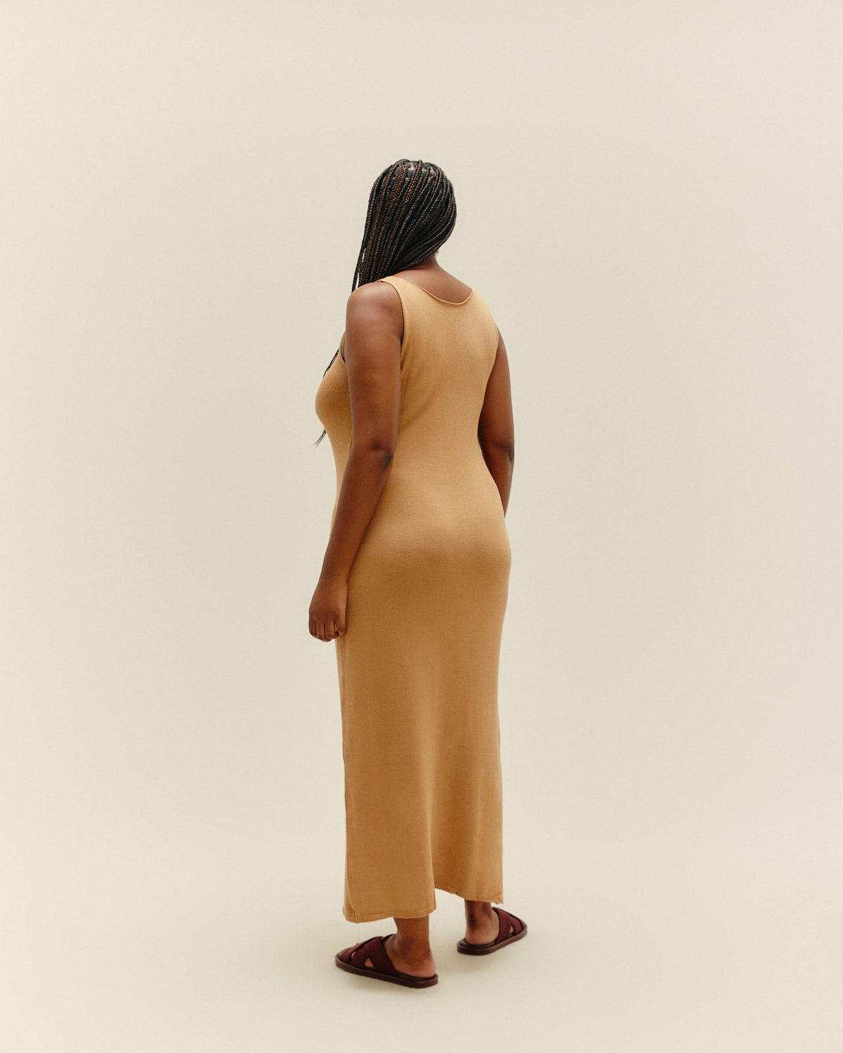KNIT BETA DRESS CUBAN SAND