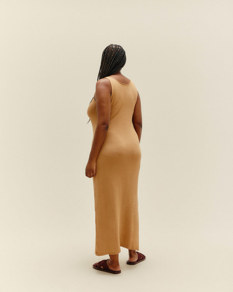 KNIT BETA DRESS CUBAN SAND