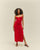 CHLOE KNIT DRESS - RED SHIFT