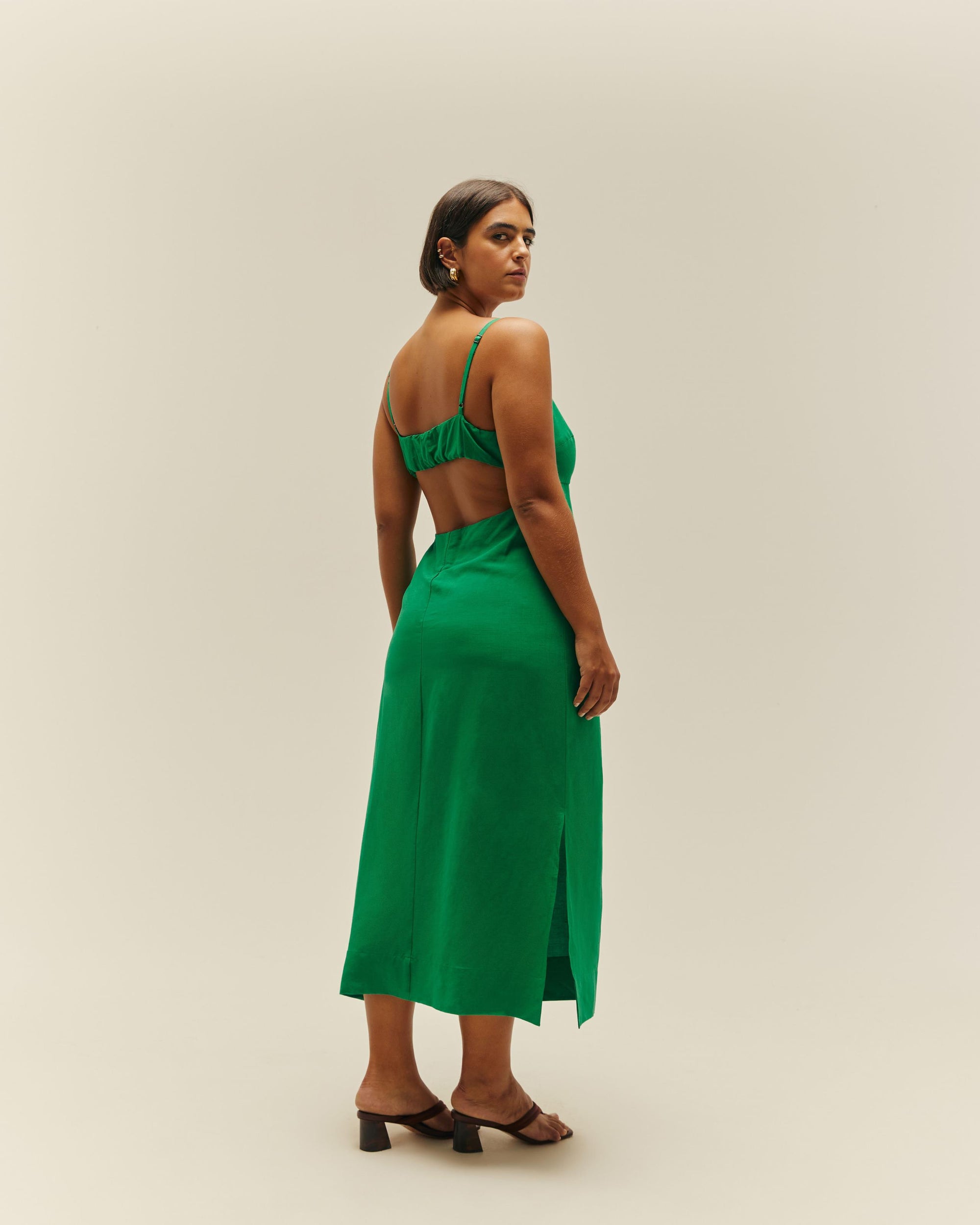 AGATHA DIGITAL GREEN DRESS