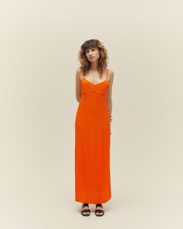 BECA DRESS MIE ORANGE
