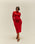 MILENA DRESS RED SHIFT