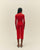 MILENA DRESS RED SHIFT
