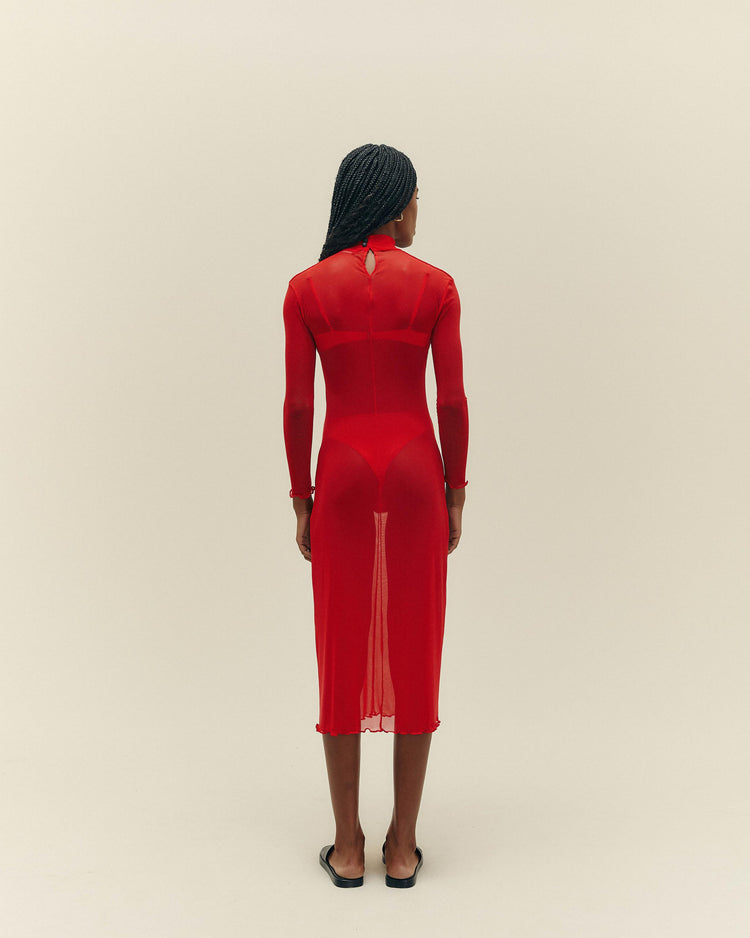 MILENA DRESS RED SHIFT