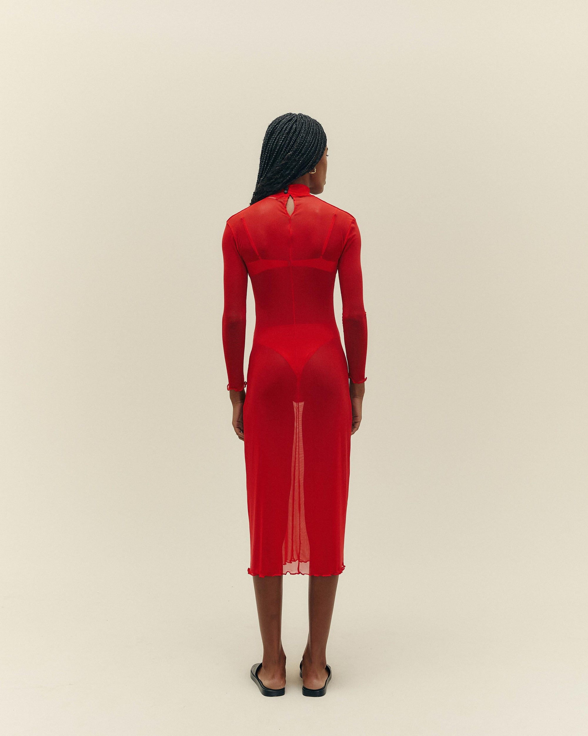 MILENA DRESS RED SHIFT