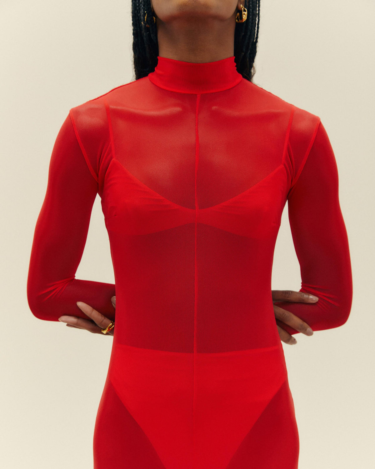 MILENA DRESS RED SHIFT