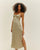 ROBE TAISSA EN VISCOSE VERTE