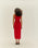 MAITE KNIT RED SHIFT DRESS