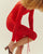 ABITO ROSSO A TRAPEZO