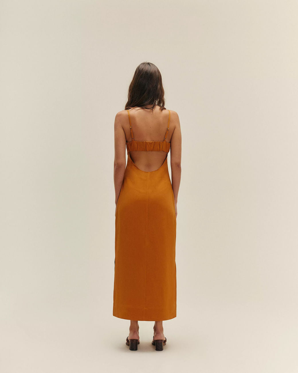 AGATHA DRESS CHESTNUT