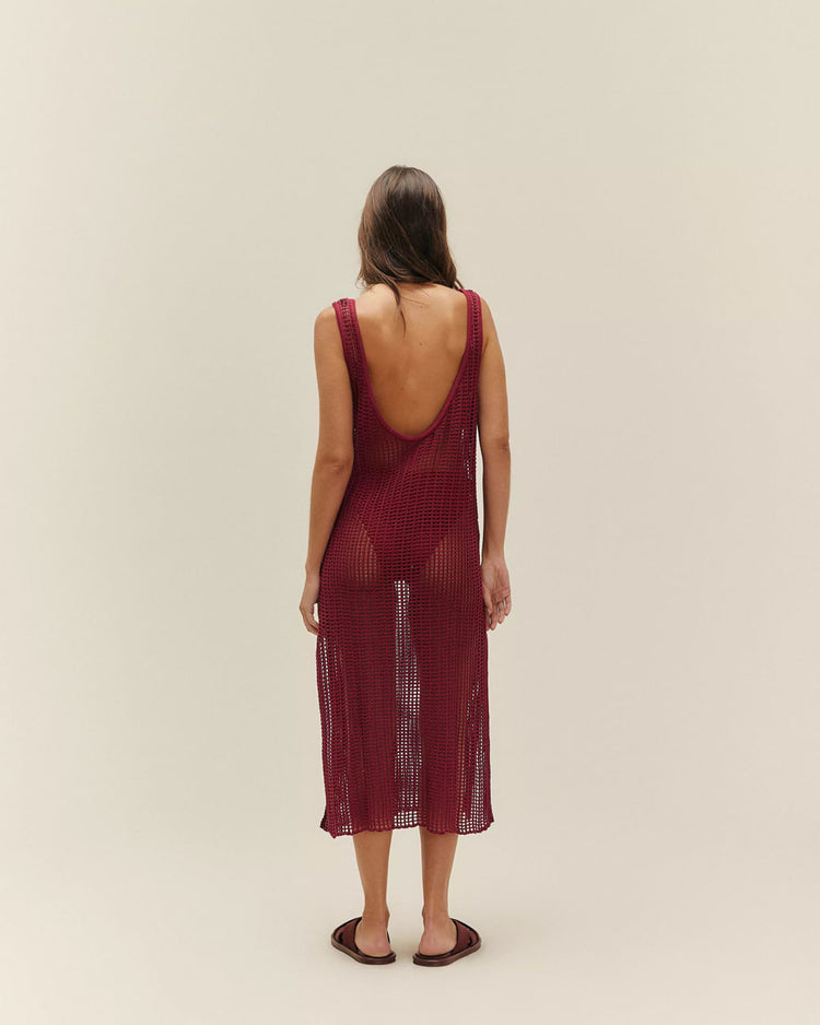 ABITO KNIT BETH BORDEAUX