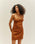 LORRANE MINI DRESS CHESTNUT